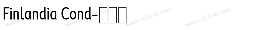 Finlandia Cond字体转换
